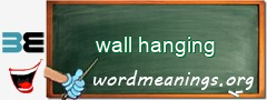 WordMeaning blackboard for wall hanging